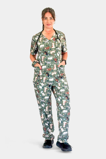 Paws on Duty Scrub Set Babuchaa