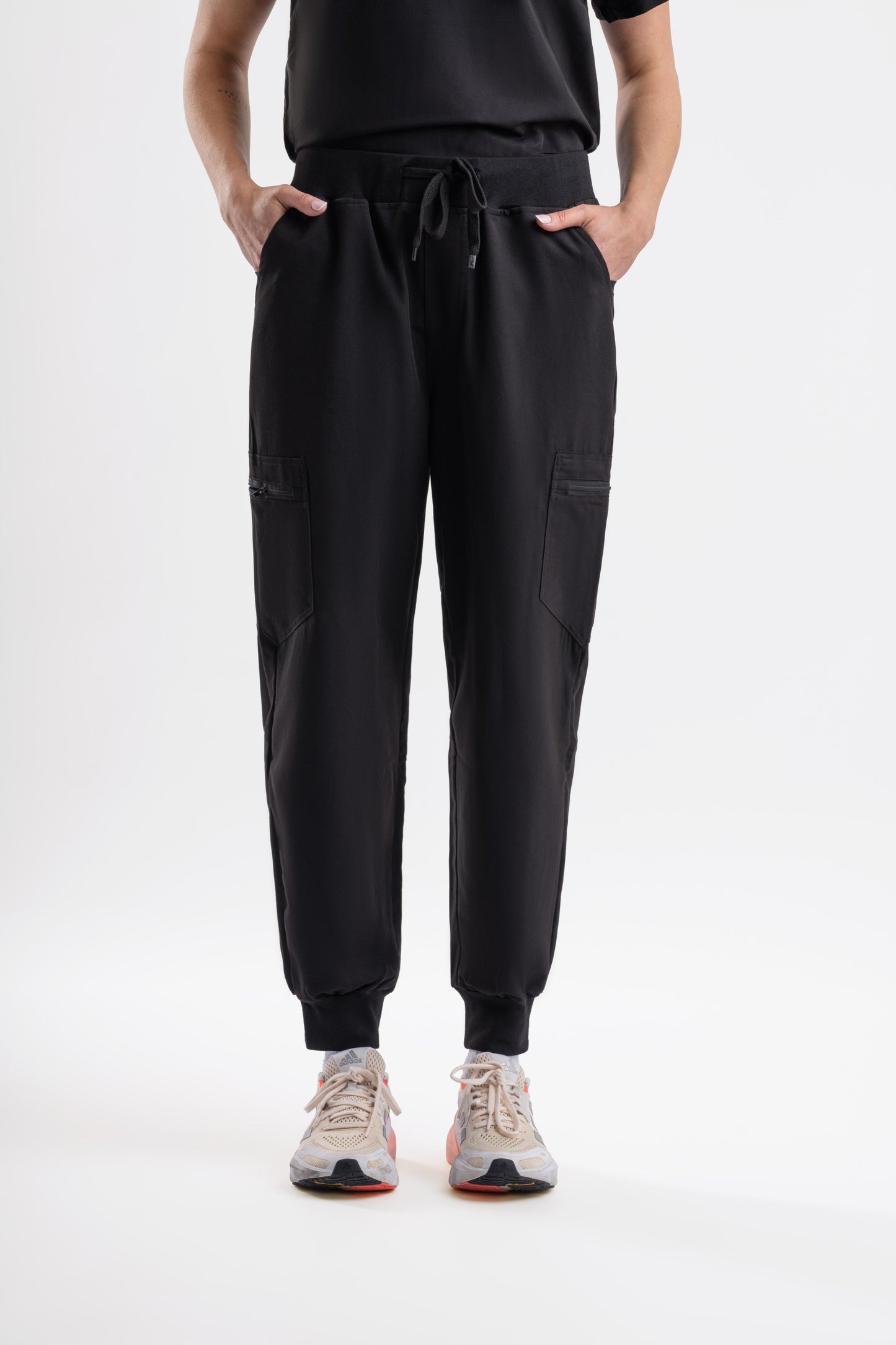 Jogger Scrub Pants - Black Babuchaa