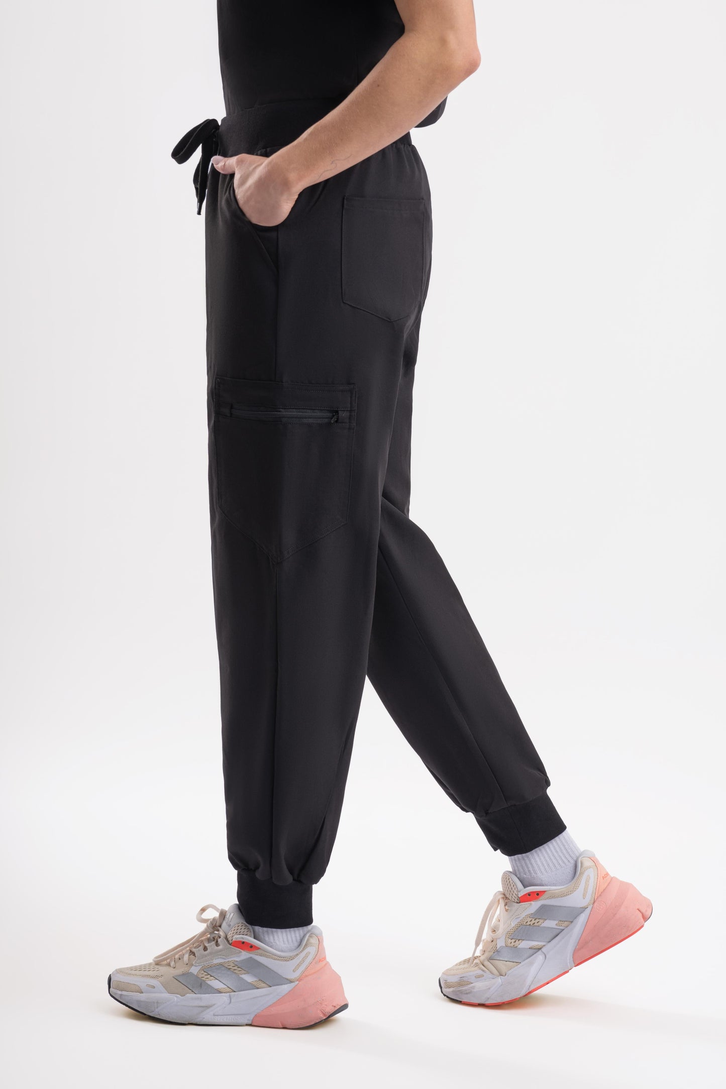 Jogger Scrub Pants - Black Babuchaa