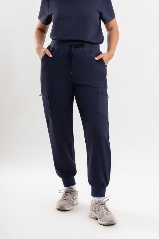 Jogger Scrub Pants - Navy Blue Babuchaa