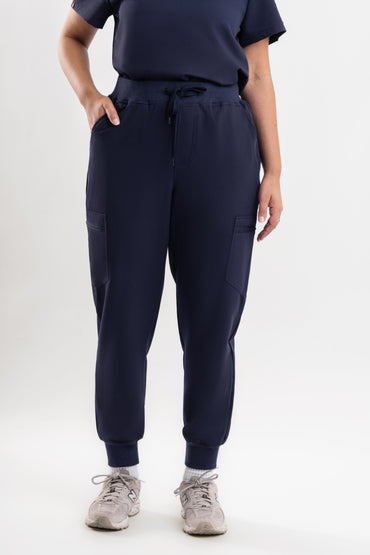 Jogger Scrub Pants - Navy Blue Babuchaa