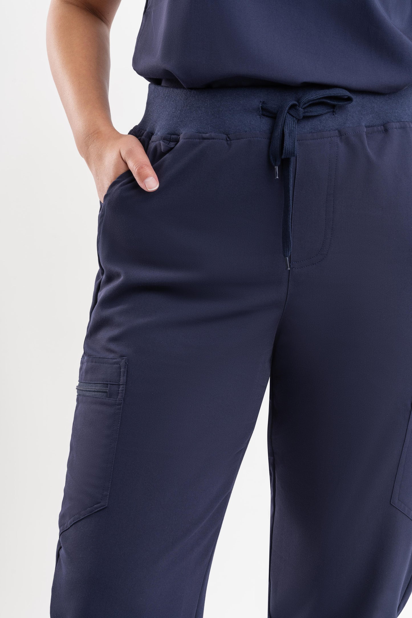 Jogger Scrub Pants - Navy Blue Babuchaa