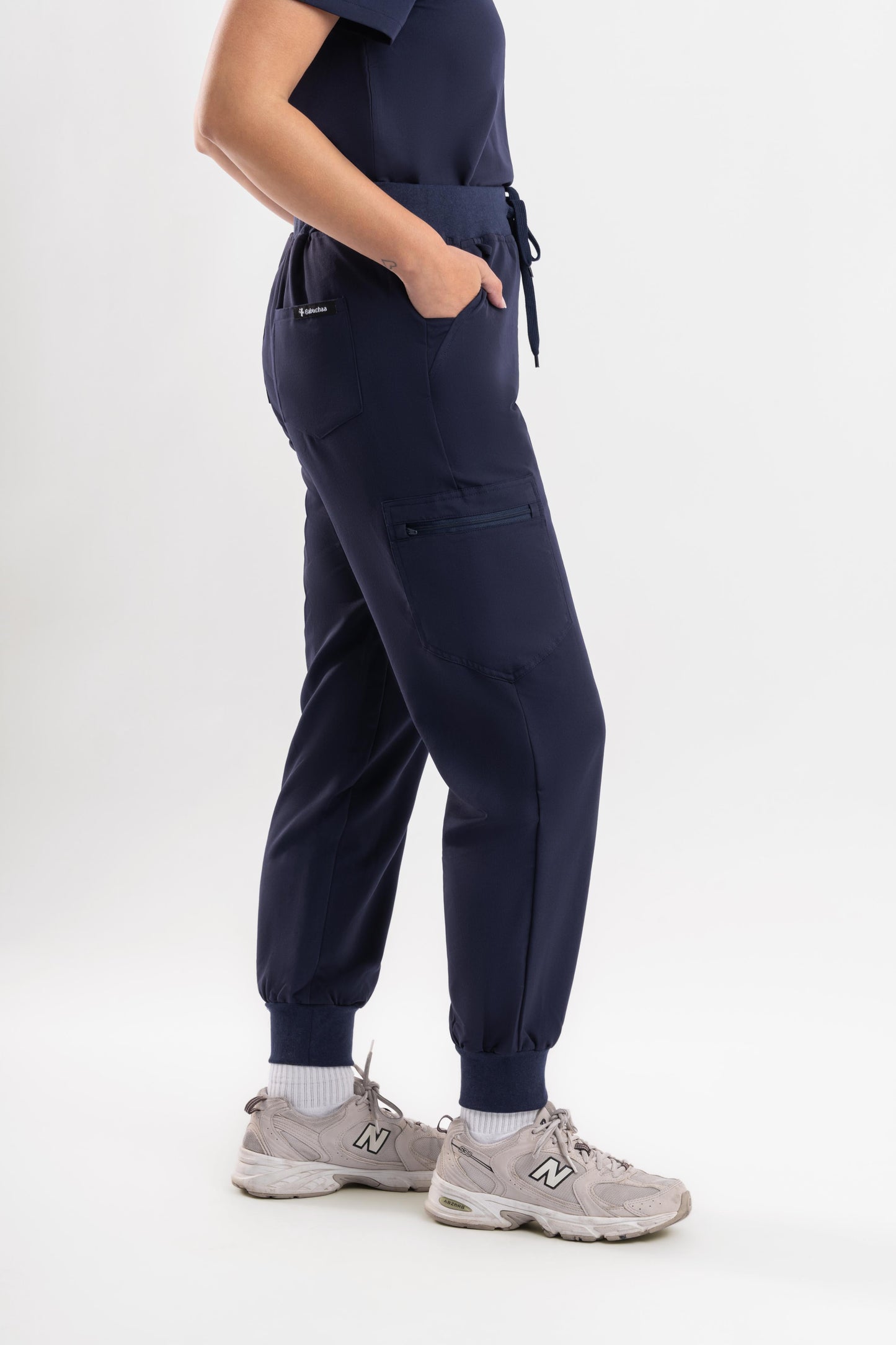 Jogger Scrub Pants - Navy Blue Babuchaa