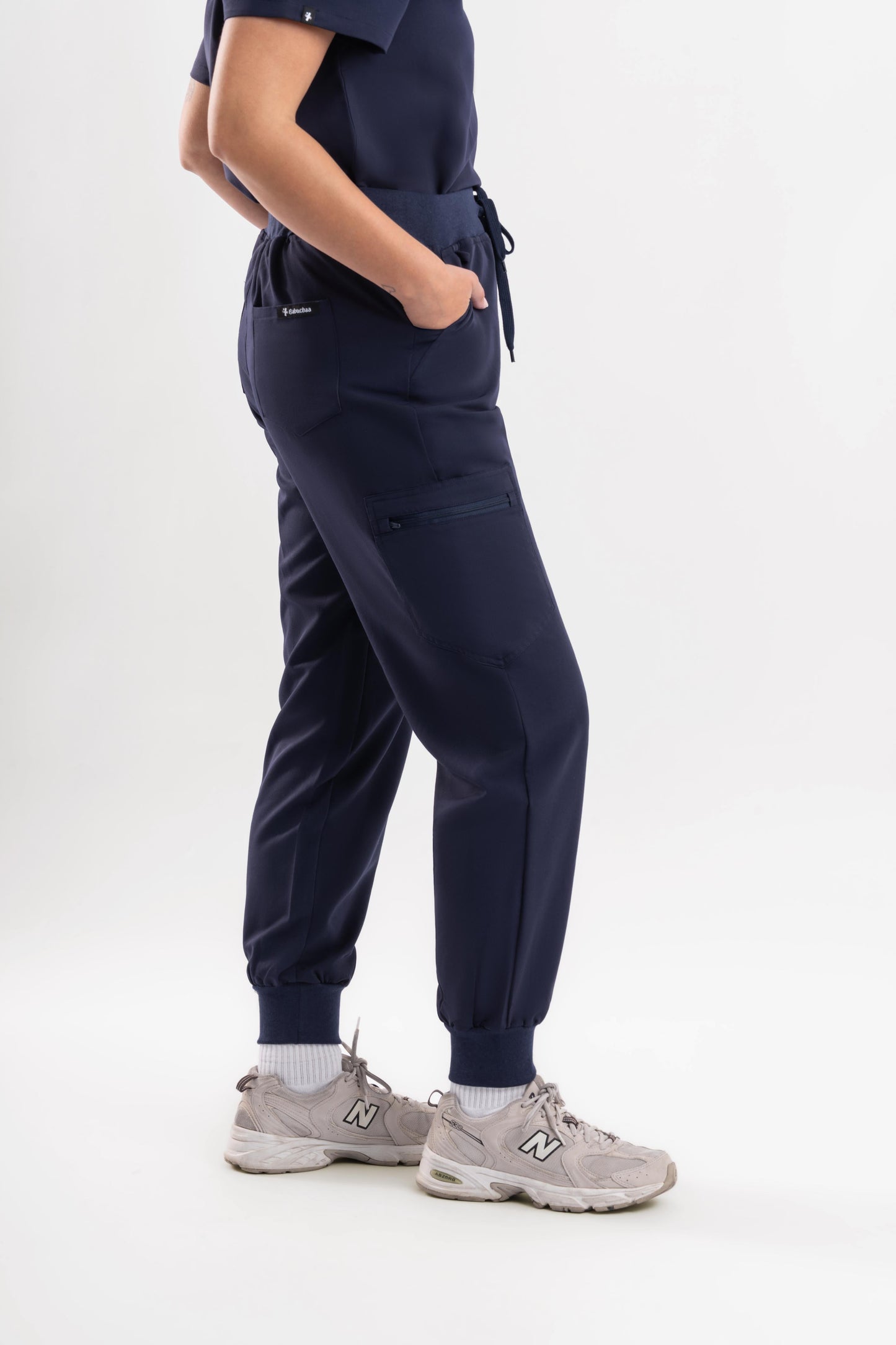 Jogger Scrub Pants - Navy Blue Babuchaa