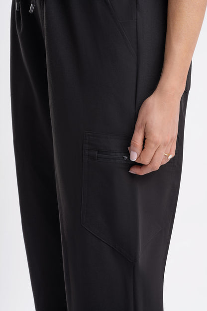 Jogger Scrub Pants - Black Babuchaa