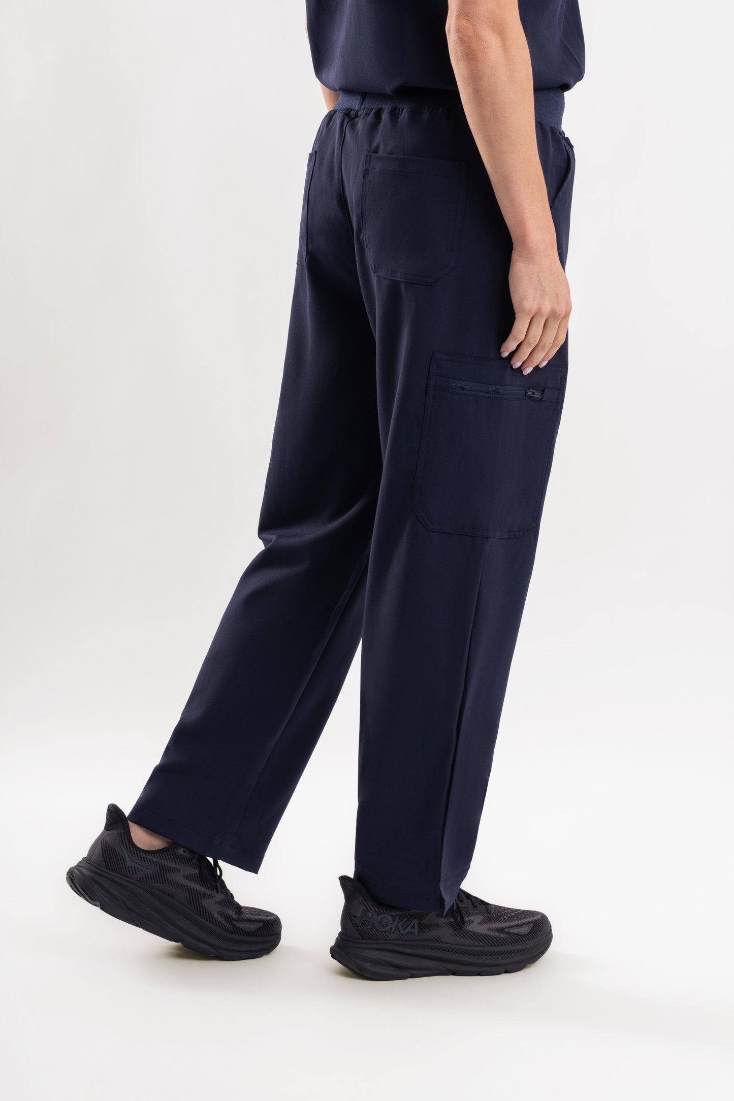 Straight Scrub Pants - Navy Blue Babuchaa