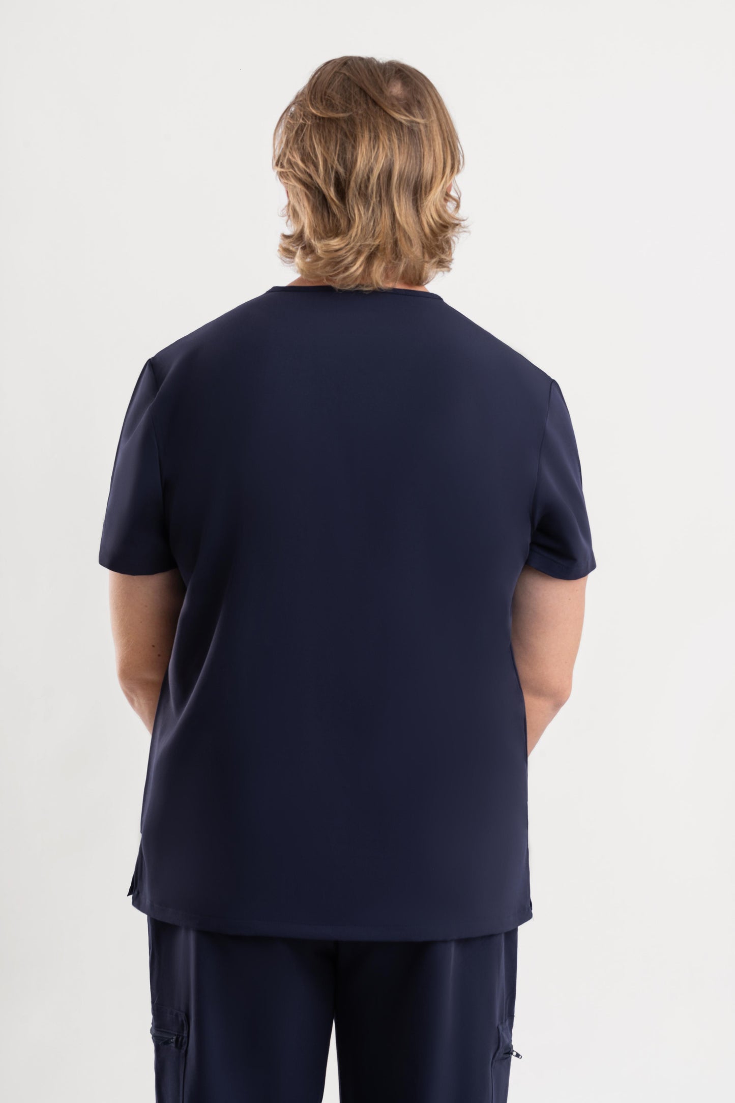  men’s V Neck cotton Navy Blue Scrub tops