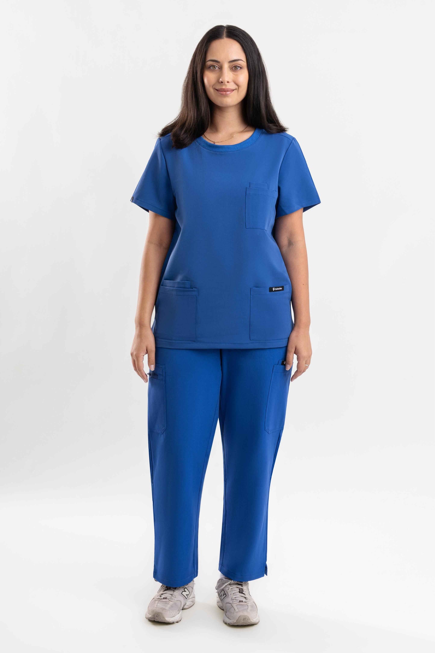 Crewneck Scrub Top - Royal Blue