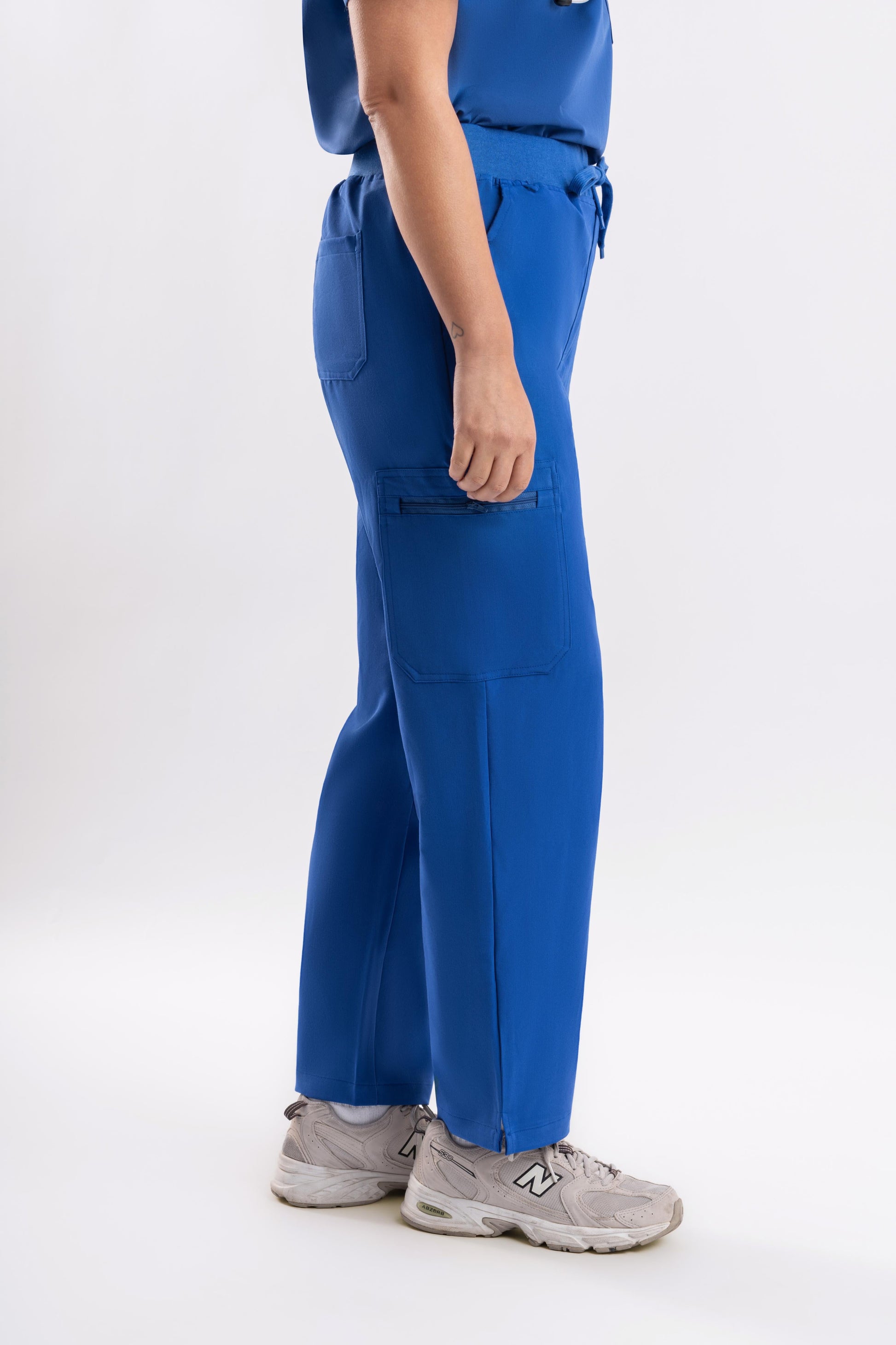 Royal Blue Straight Scrub Pants Medical Wear for Nurses