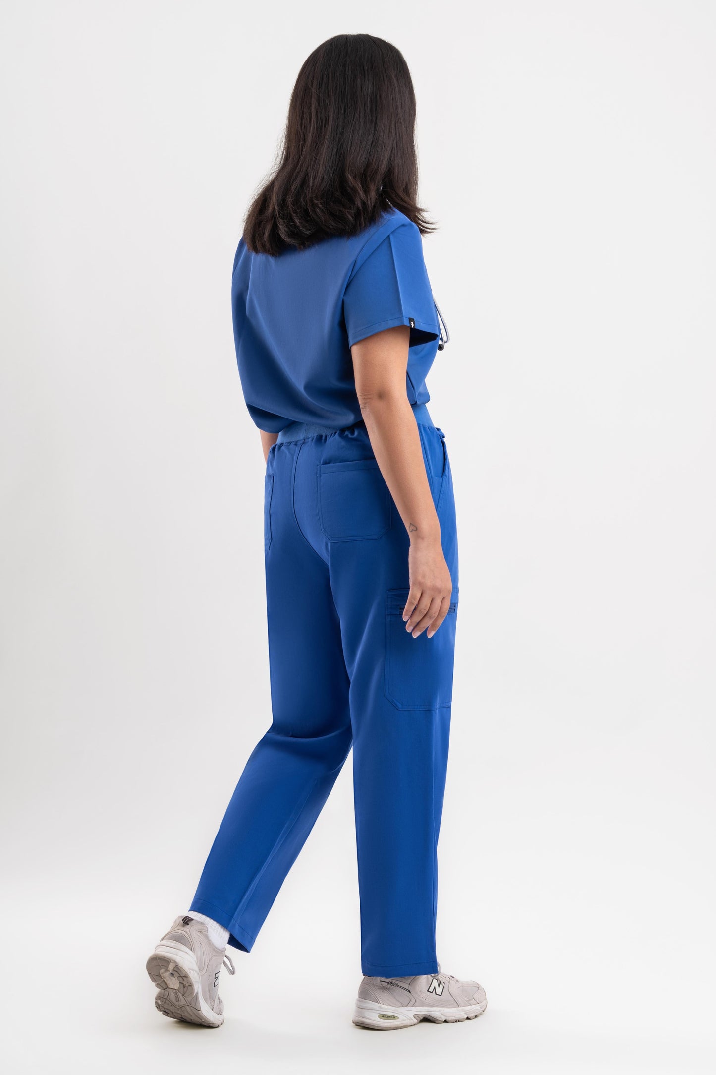 Straight Scrub Pants - Royal Blue Babuchaa