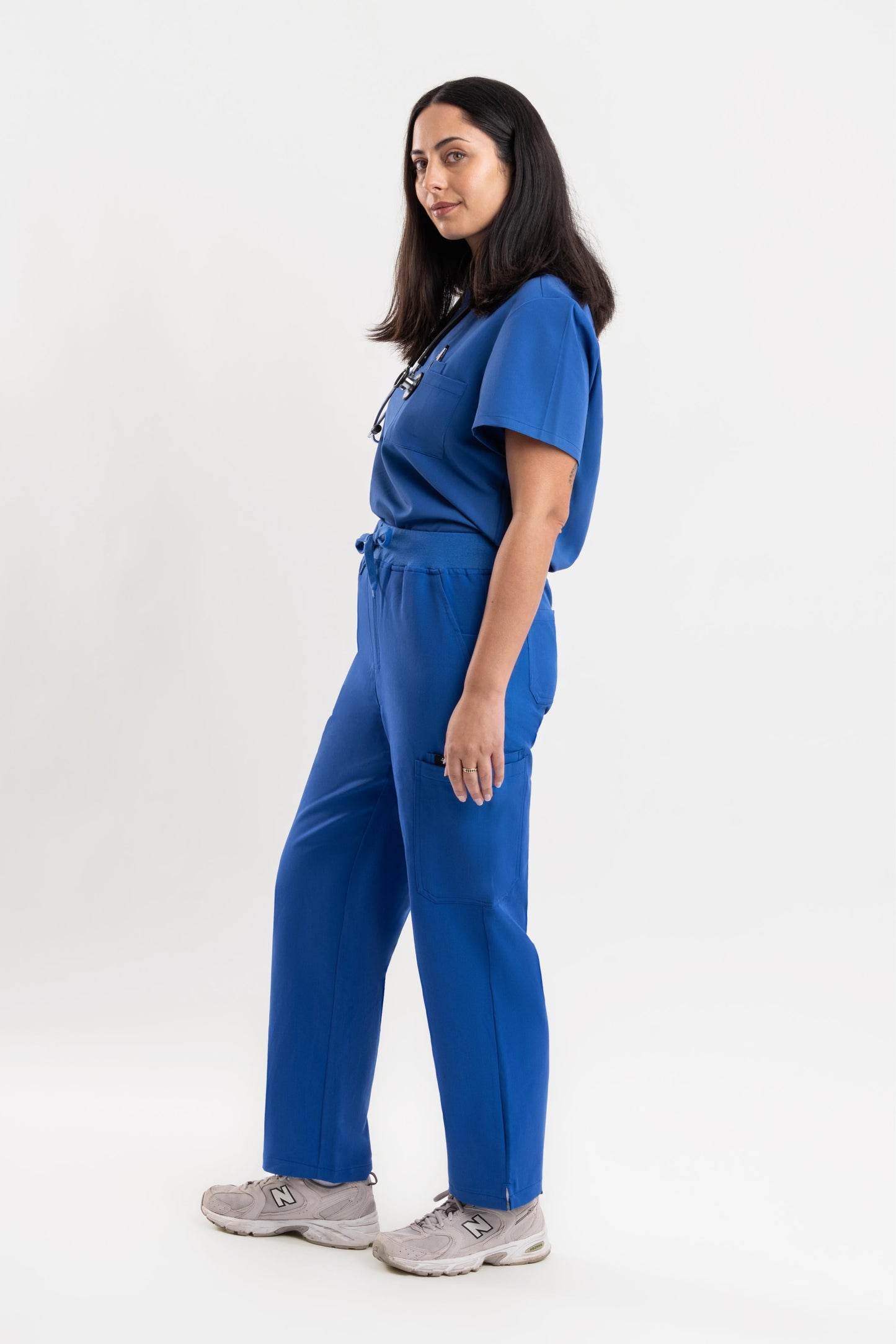 Straight Scrub Pants - Royal Blue Babuchaa