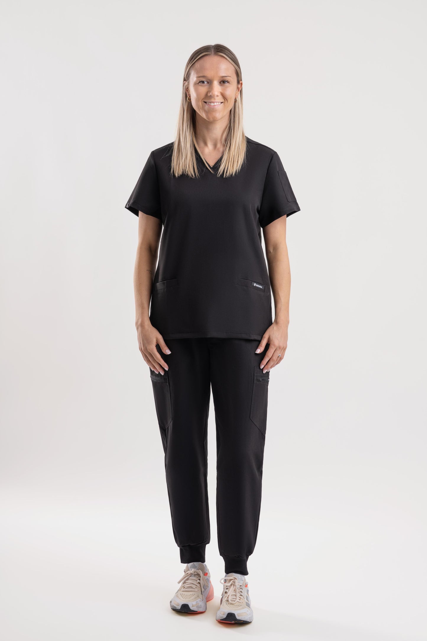 Jogger Scrub Pants - Black Babuchaa