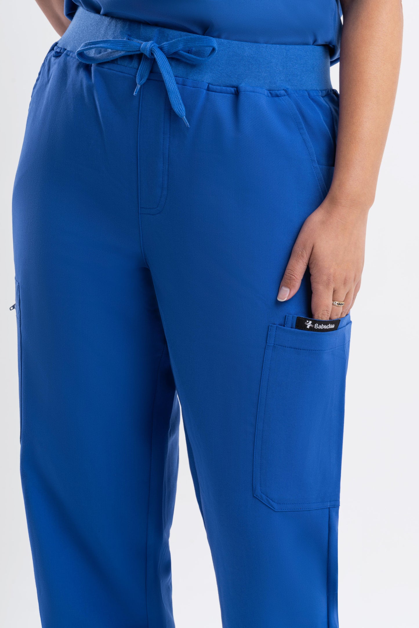 Straight Scrub Pants - Royal Blue Babuchaa