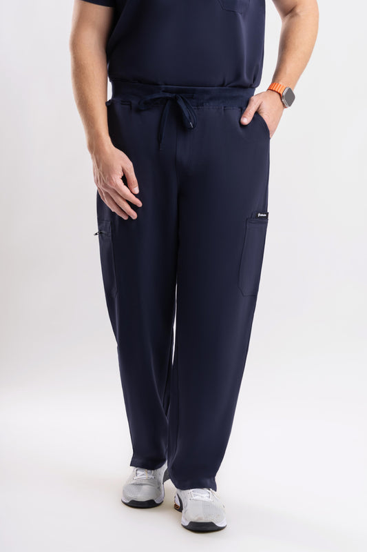 Axis Straight Scrub Pants Navy Blue