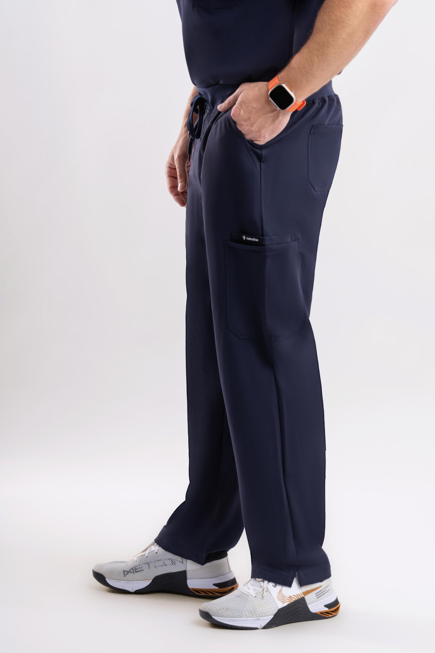 navy blue healthcare Axis Straight Scrub Pants for men