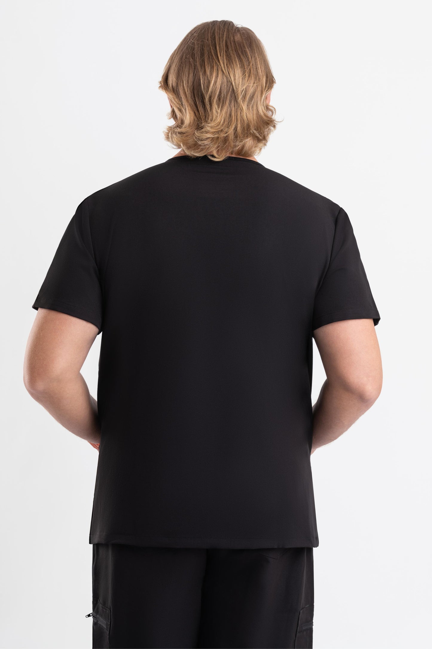 professional men’s V Neck black Scrub tops