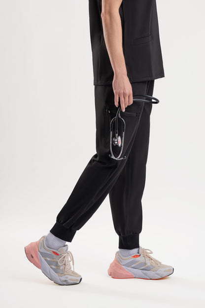 Jogger Scrub Pants - Black Babuchaa