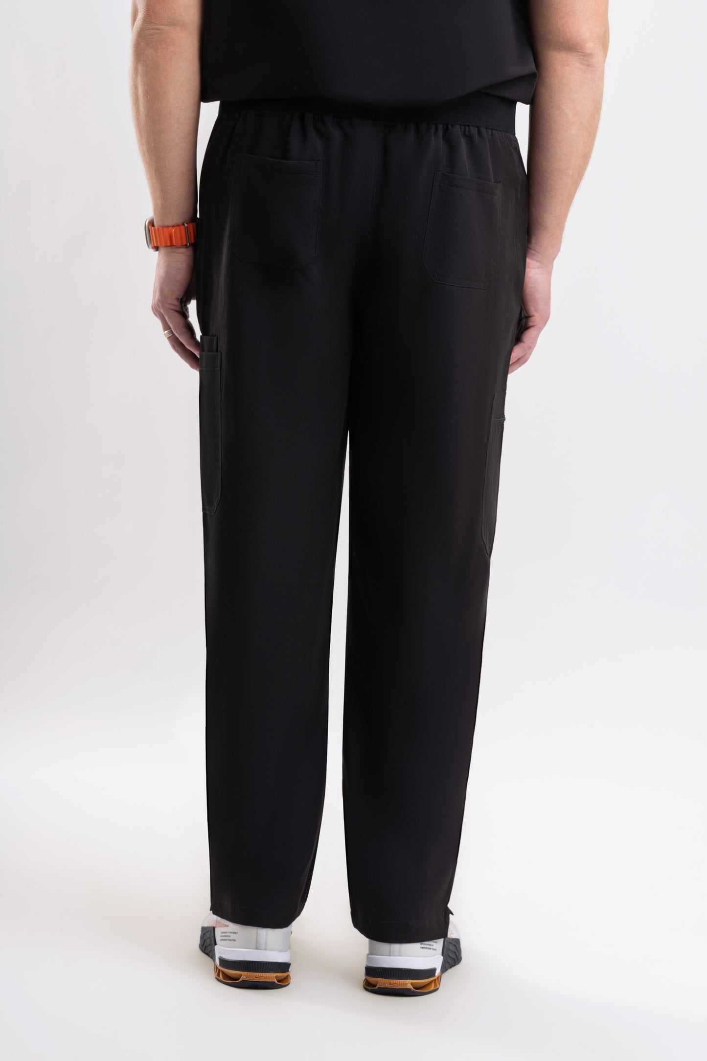 black mens axis medical Straight Scrub Pants