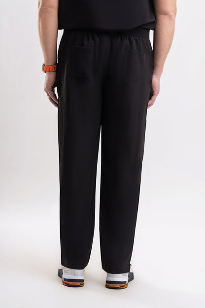 black mens axis medical Straight Scrub Pants