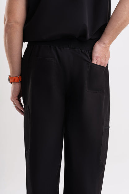 black nursing Axis Straight Scrub Pants