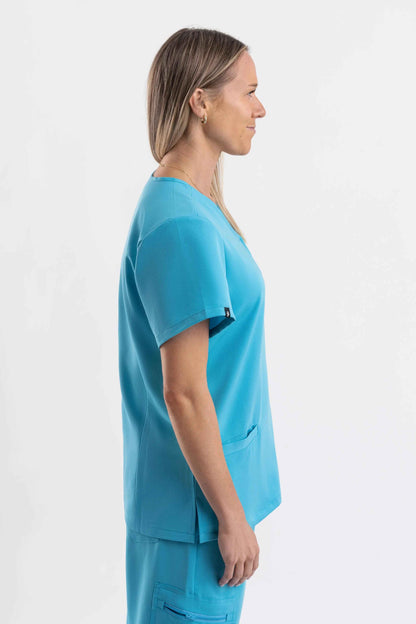 V Neck Scrub Top - Teal