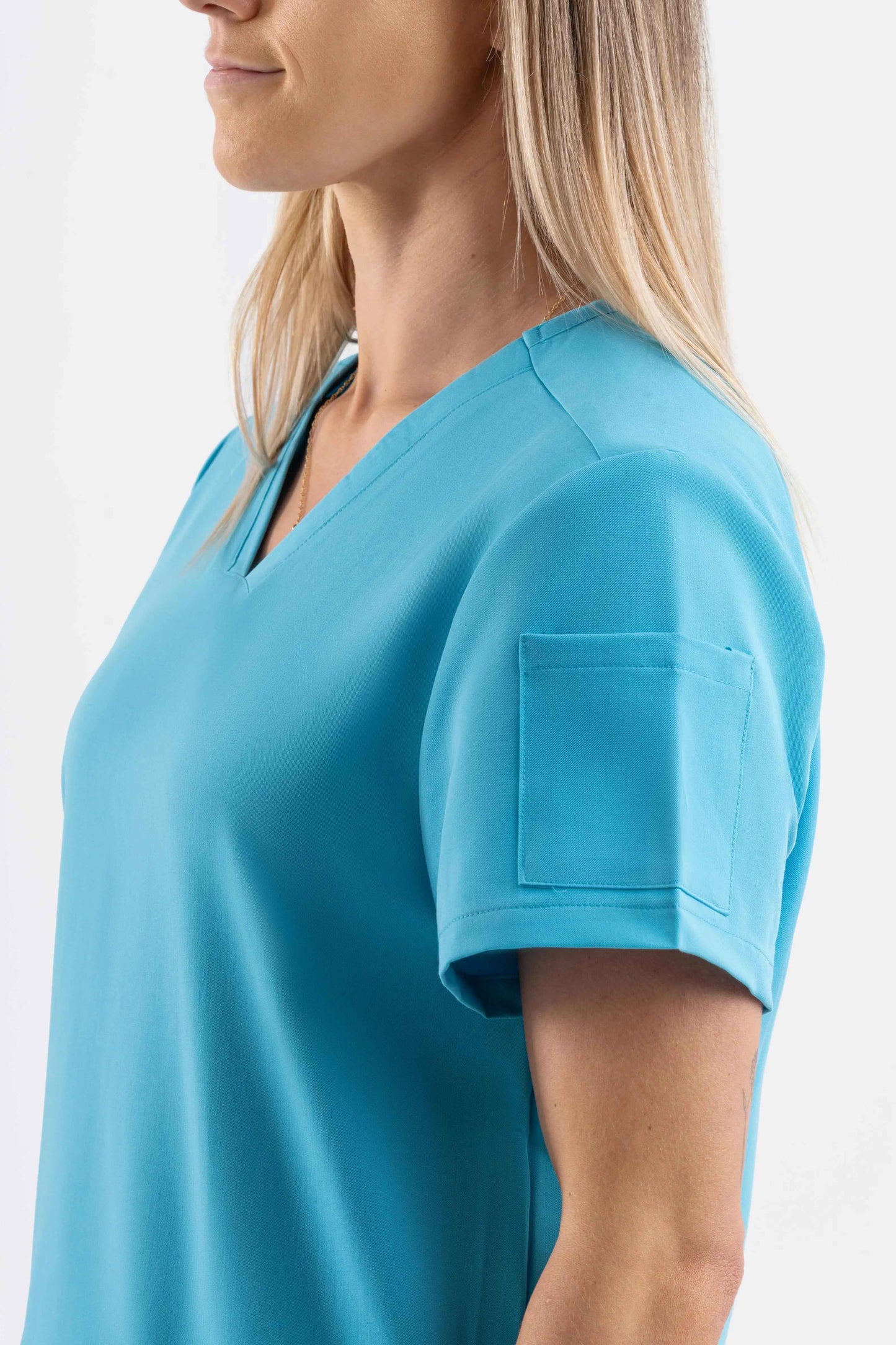 V Neck Scrub Top - Teal