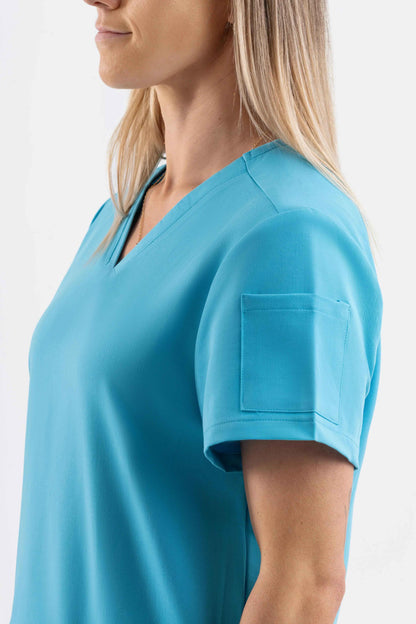 V Neck Scrub Top - Teal