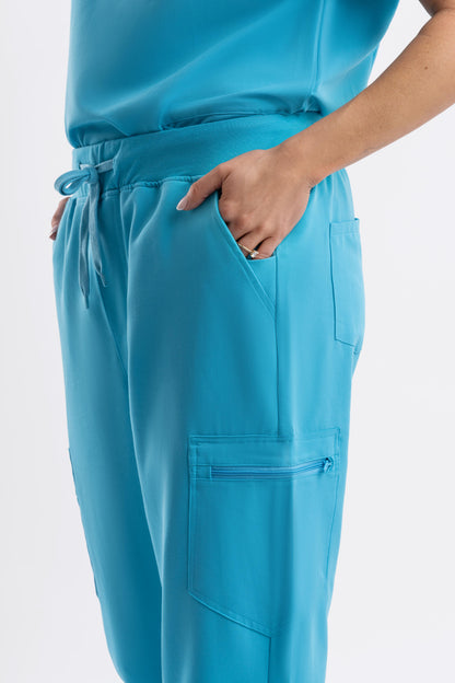 Jogger Scrub Pants - Teal Babuchaa