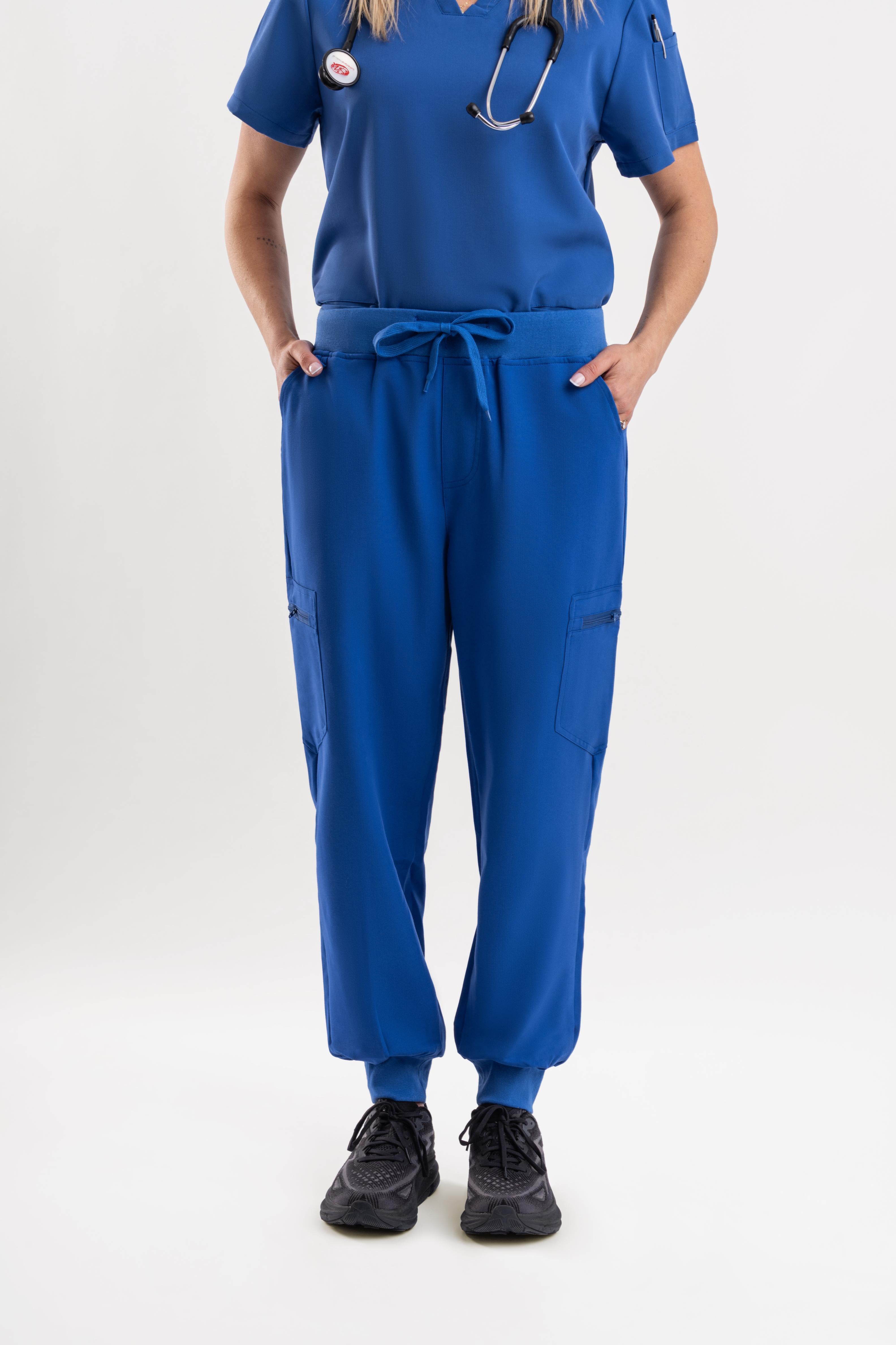 Jogger Scrub Pants - Royal Blue Babuchaa