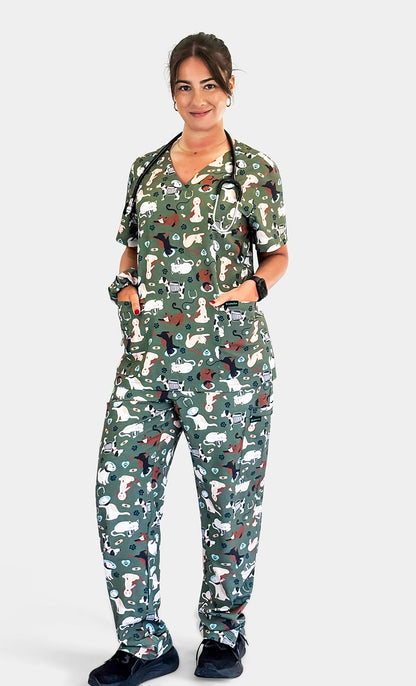 Paws on Duty Scrub Set Babuchaa
