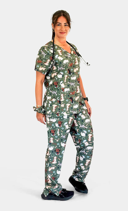 Paws on Duty Scrub Set Babuchaa