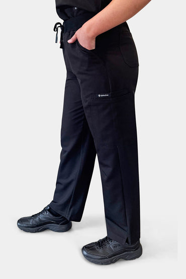 Straight Scrub Pants - Black Babuchaa