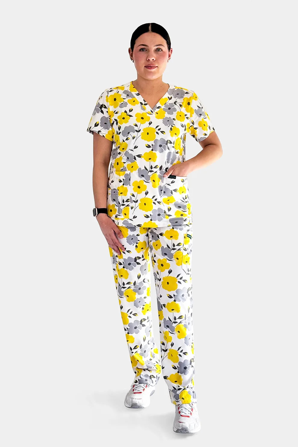 Golden Bloom Scrub Set Babuchaa