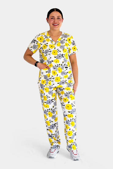 Golden Bloom Scrub Set Babuchaa
