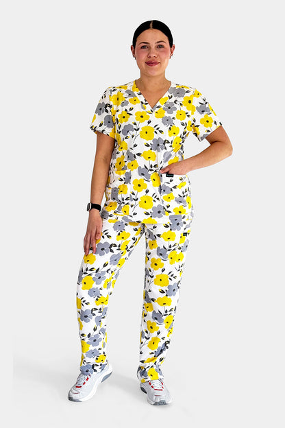 Golden Bloom Scrub Set Babuchaa