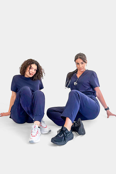 The Set - Navy Blue Babuchaa